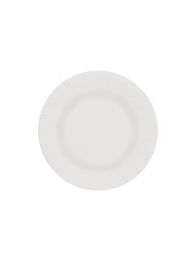 Plato papel reciclable blanco 18 cm paquete 50 unidades