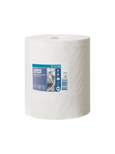 Papel secamanos tork extra ancho 215 mm largo 160 mt 2 capas para dispensador m2 paquete de 6 unidades