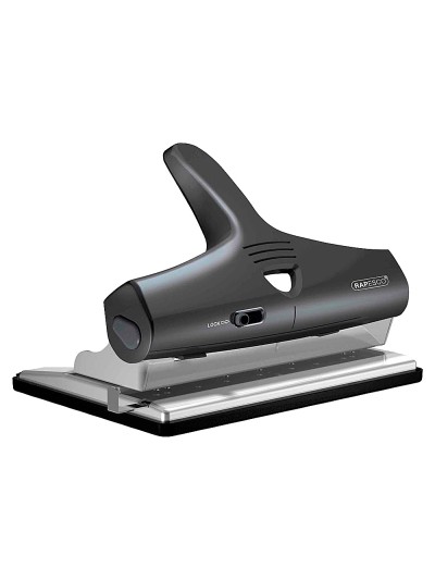 Taladrador rapesco alu 95 negro ajustable 2,3 y 4 taladros capacidad 32 hojas