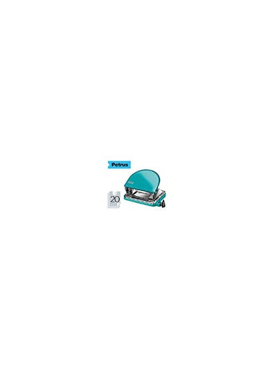 Taladrador petrus 52 wow turquesa metalizado capacidad 20 hojas en blister
