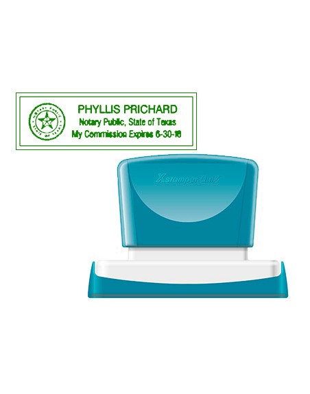 Sello x'stamper quix personalizable color verde medidas 22x69 mm q-18