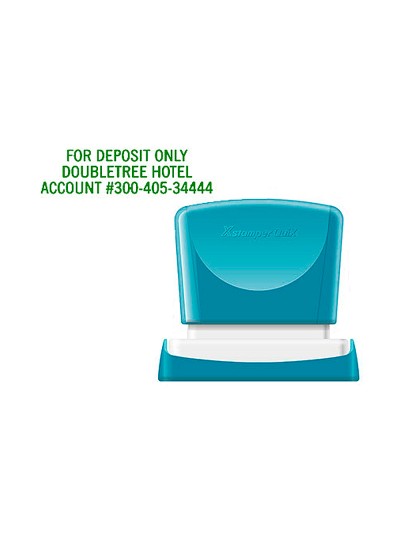 Sello x'stamper quix personalizable color verde medidas 16x48 mm q-11