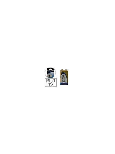 Pila maxell alcalina 9v lr09 blister de 1 unidad