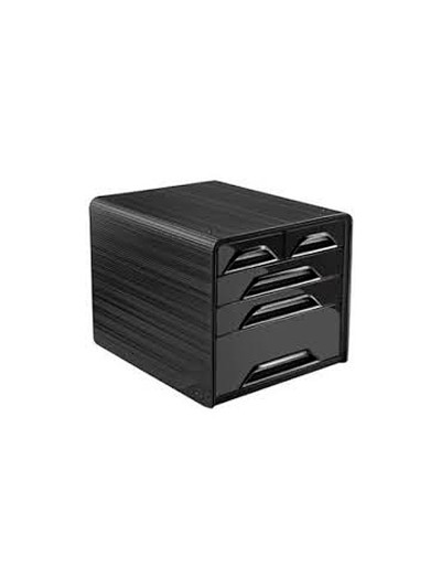 Fichero cajones de sobremesa cep 5 cajones mixtos negro/negro 360x288x270 mm