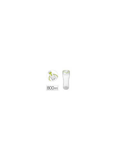 Vaso bebidas offisys capacidad 0,8 l doble apertura limpieza facil 100% hermetico 81x240 mm