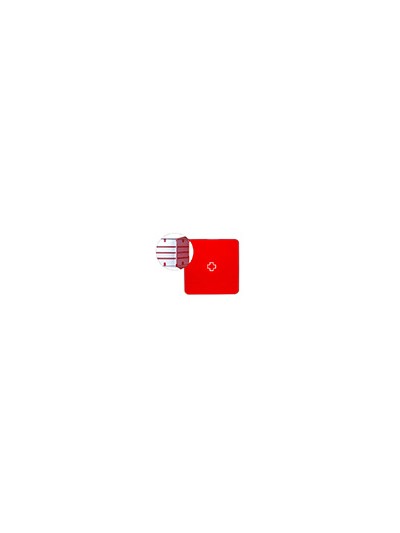 Botiquin paperflow plastico 3 estantes para medicinas 320x70x320 mm rojo