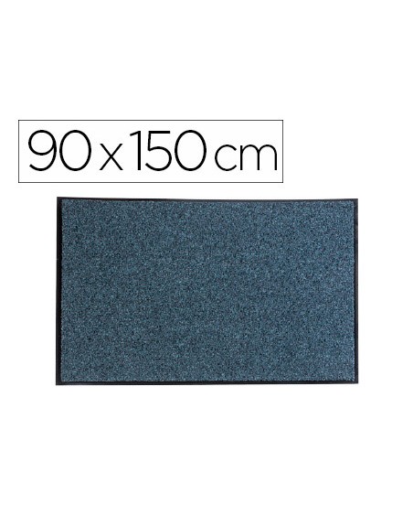 Alfombra para suelo paperflow texturizado antipolvo ecologica material reciclado gris 90x150 cm