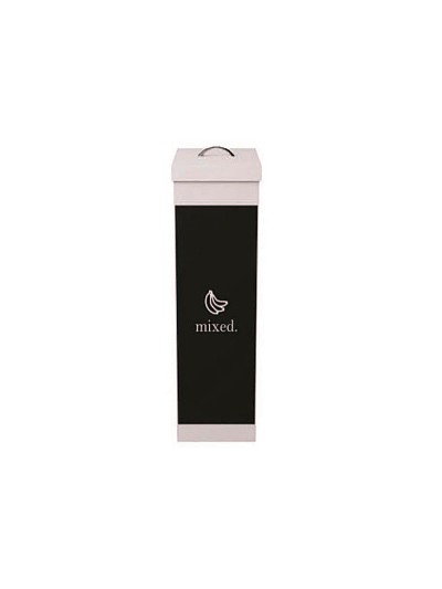 Contenedor papelera reciclaje paperflow con tapa poliestireno para residuos organicos 60 l 76x36,3x26,3