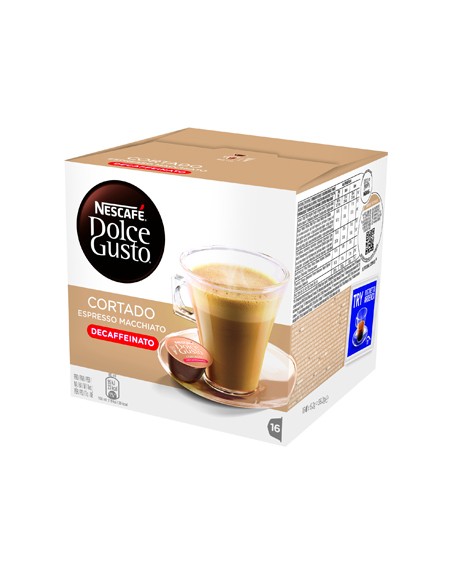 Cafe dolce gusto cortado descafeinado caja monodosis de 16 unidades