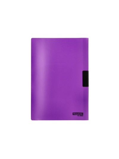 Carpeta beautone dossier pinza lateral 45306 polipropildin a4 violeta 25 h. pinza des-pack de 10 retractilado
