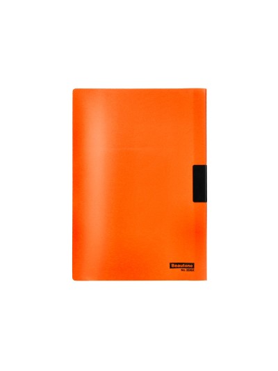 Carpeta beautone dossier pinza lateral 45301 polipropildin a4 naranja 25 h. pinza des-pack de 10 retractilado
