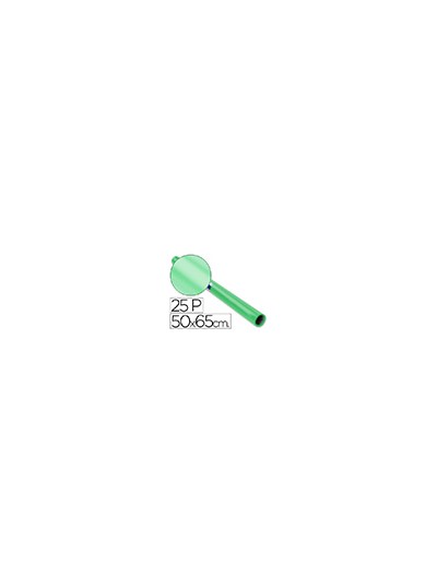 Papel charol verde palido rollo 25 hojas de 50x65 cm