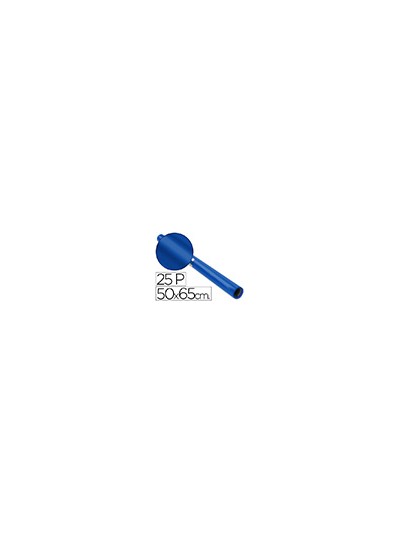 Papel charol azul cobalto rollo 25 hojas de 50x65 cm