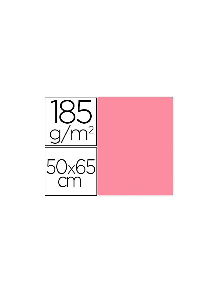 Cartulina guarro rosa chicle 50x65 cm 185 gr Cartulina guarro rosa chicle 50x65 cm 185 gr