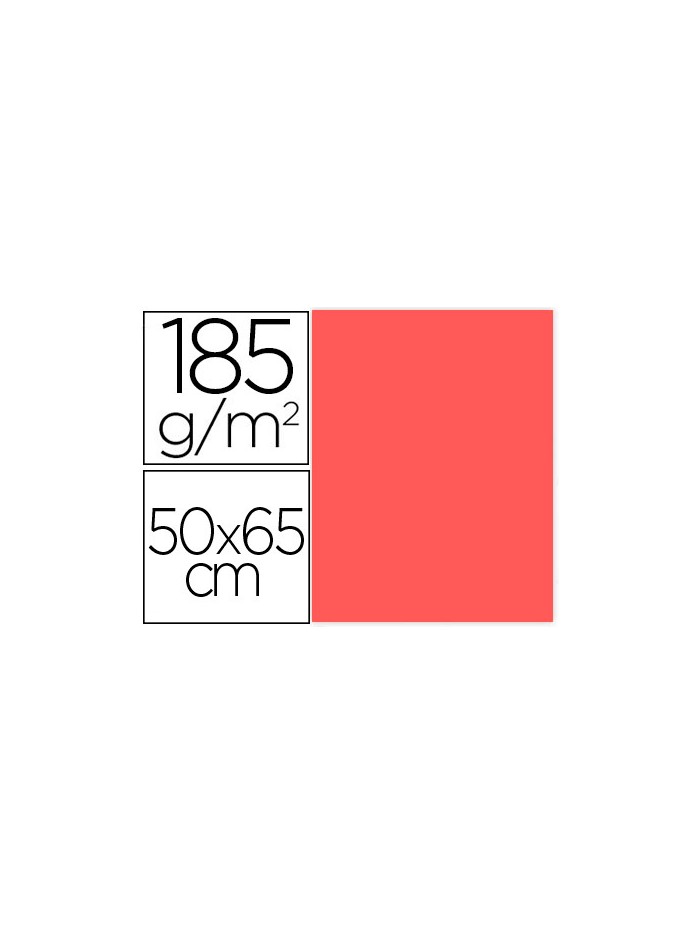 Cartulina guarro coral 50x65 cm 185 gr Cartulina guarro coral 50x65 cm 185 gr