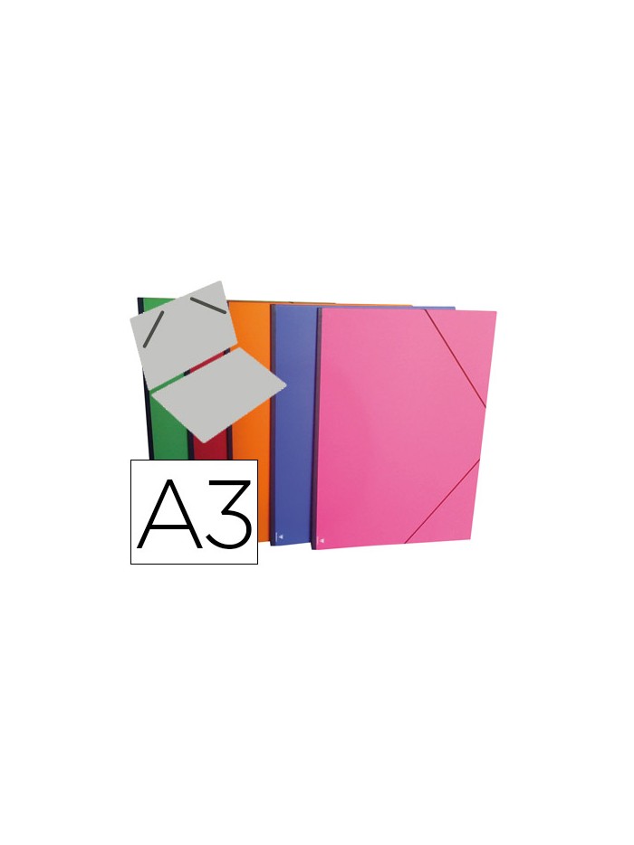 Carpeta planos clairefontaine din a3 con gomas carton gofrado colores surtidos Carpeta planos clairefontaine din a3 con gomas carton gofrado colores surtidos