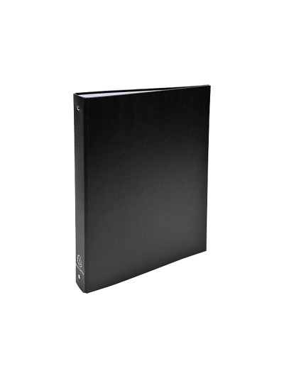 Carpeta de 4 anillas 30mm redondas exacompta din a4 carton forrado negra