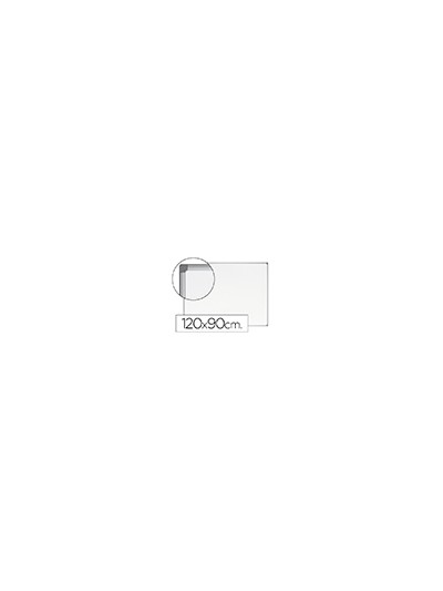Pizarra blanca bi-office earth-it magnetica de acero vitrificado marco de aluminio 120 x 90 cm con bandeja para