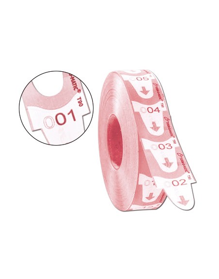 Tickets turnomatic 31x67 mm color rosa rollo 4000 tickets