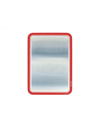 Marco porta anuncios tarifold magneto din a4 dorso adhesivo removible color rojo pack de 2 unidades