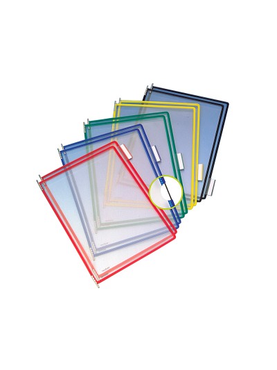 Funda para portacatalogo tarifold din a4 colores surtidos pack de 10 unidades