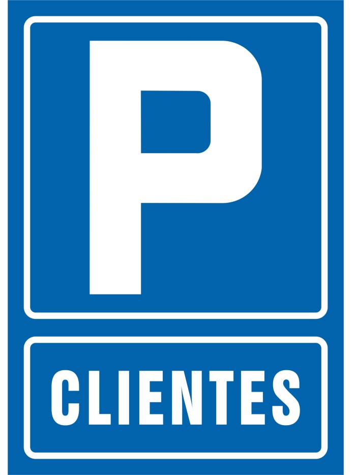 Pictograma syssa señal de parking clientes en pvc 210x297 mm Pictograma syssa señal de parking clientes en pvc 210x297 mm