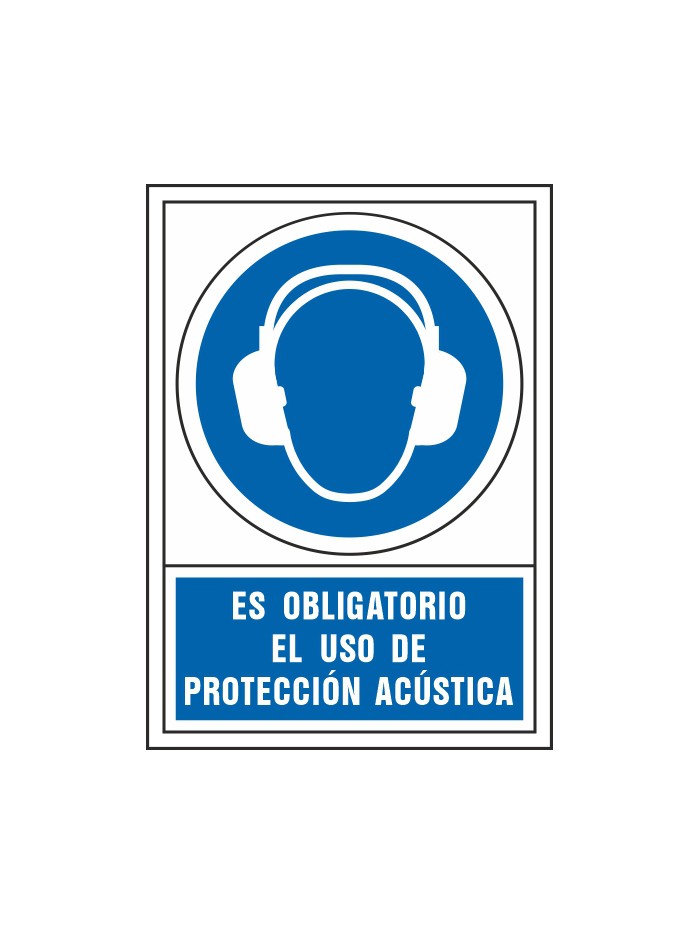 Pictograma syssa señal de obligacion es obligatorio el uso de proteccion acustica en pvc 245x345 mm Pictograma syssa señal de obligacion es obligatorio el uso de proteccion acustica en pvc 245x345 mm