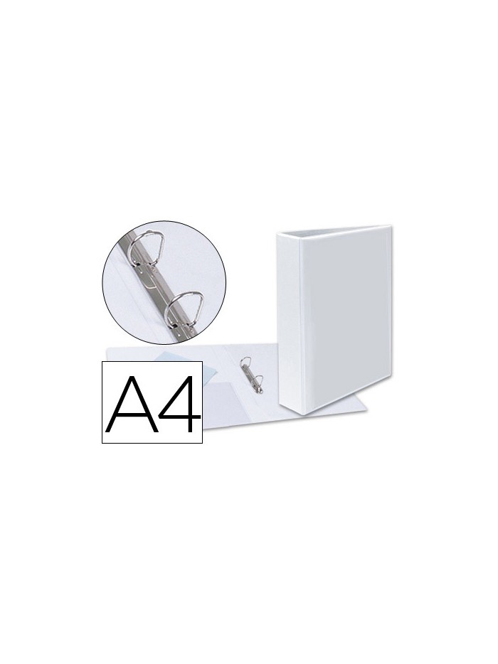 Carpeta canguro 2 anillas mixtas 40mm esselte a4 plastico blanca Carpeta canguro 2 anillas mixtas 40mm esselte a4 plastico blanca