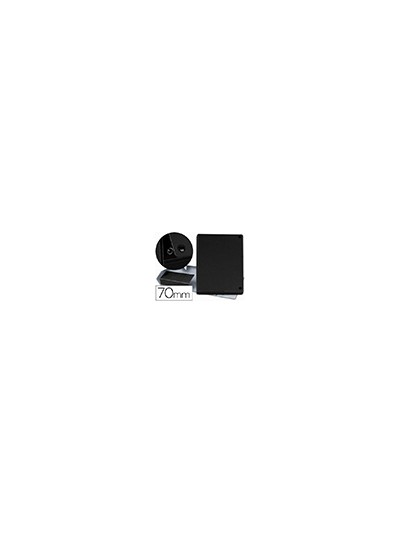 Carpeta proyectos pardo folio lomo 70 mm carton forrado negro con broche