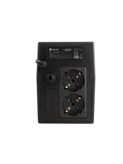 Sai ngs fortress 1200 v3 bateria 800 va con 2 tomas corriente schuko plug off line ups 480w funcion avr