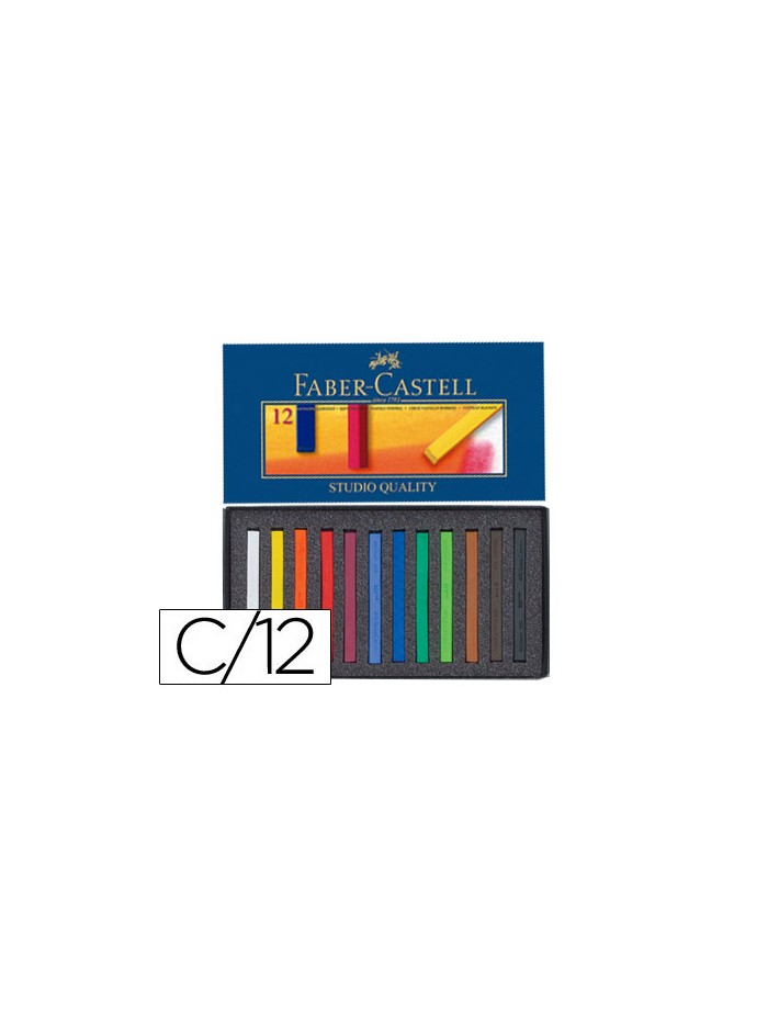 Tiza pastel faber castell estuche carton de 12 unidades colores surtidos Tiza pastel faber castell estuche carton de 12 unidades colores surtidos