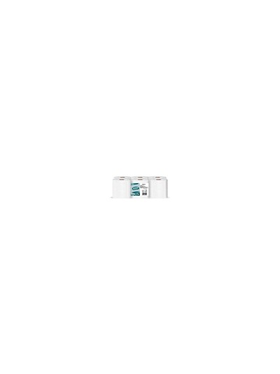 Papel secamanos amoos industrial 2 capas 32g/m2 celulosa blanco 60 mt paquete de 6 bobinas