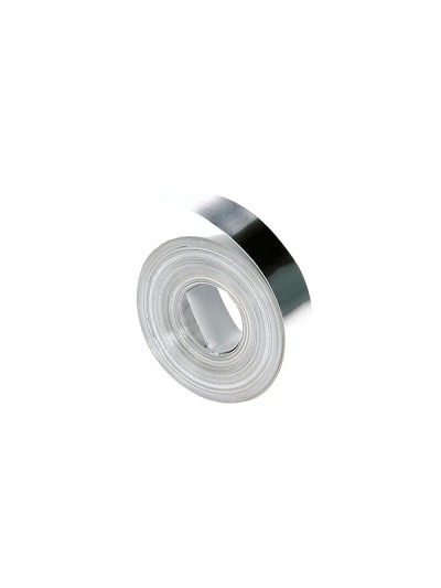 Cinta dymo aluminio 12mm x 4,8mt sin adhesivo para rotuladora
