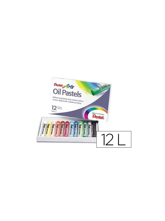 Lapices pentel oil pastel caja de 12 colores surtidos Lapices pentel oil pastel caja de 12 colores surtidos