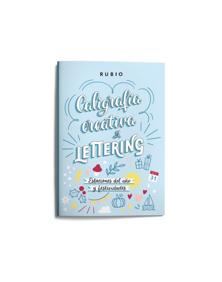 Cuaderno rubio lettering caligrafia creativa estaciones del año y festividades