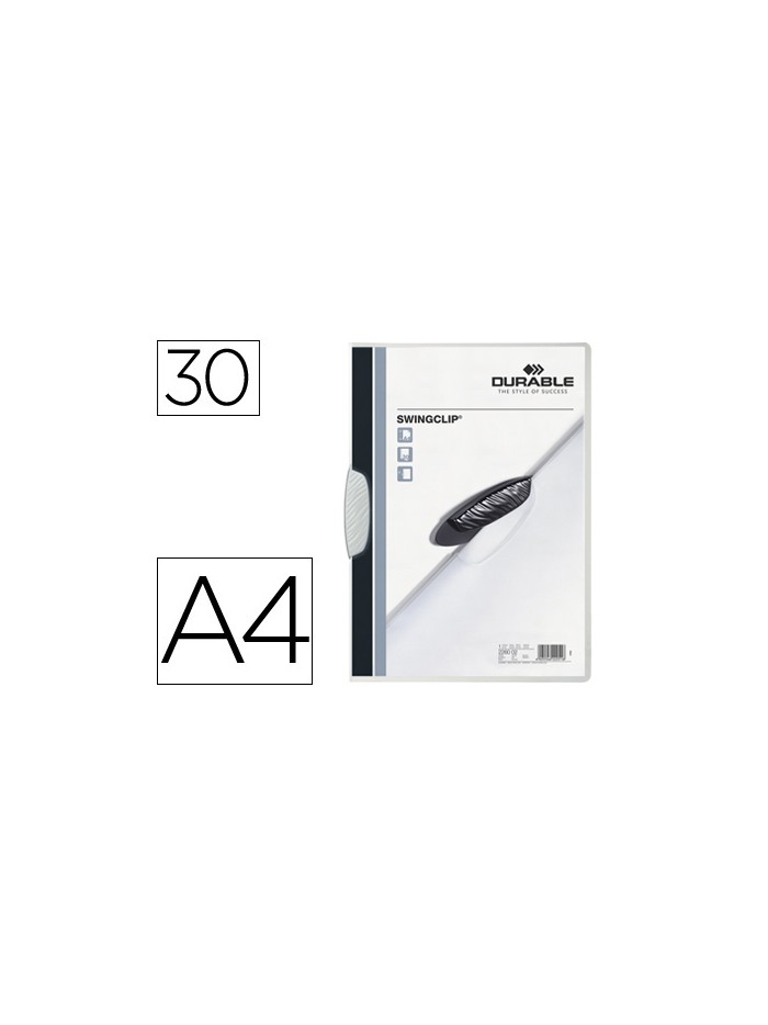 Carpeta swingclip dossier pinza lateral y giratoria blanco din a4 capacidad 30 hojas Carpeta swingclip dossier pinza lateral y giratoria blanco din a4 capacidad 30 hojas