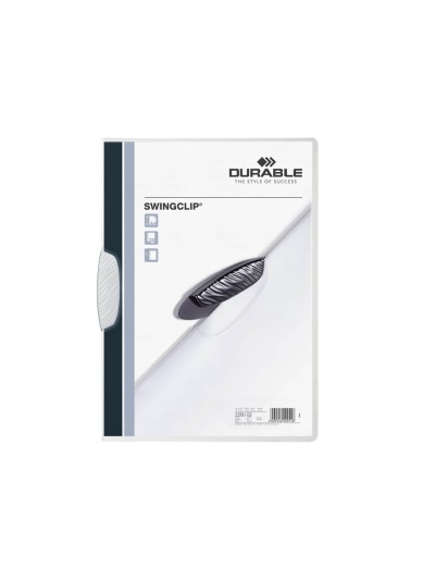 Carpeta swingclip dossier pinza lateral y giratoria blanco din a4 capacidad 30 hojas