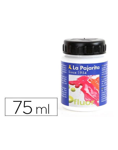 Pintura acrilica la pajarita f-00 blanco fluorescente 75ml