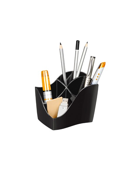 Organizador sobremesa cep gama ellypse greenspirit plastico negro 118x89x98 mm