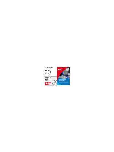 Etiqueta adhesiva apli 10071 metalizada 210x297 mm para fotocopiadora laser caja 20 hojas