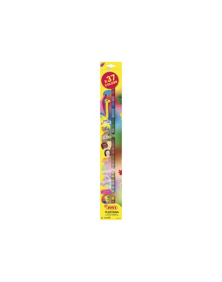 Plastilina jovi barra 15 gr estuche de 37 unidades colores surtidos