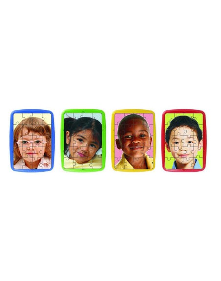 Puzle miniland niños del mundo set de 4 unidades 20 piezas