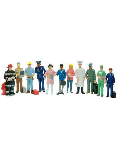 Juego miniland figuras oficios y profesiones caja de 11 unidades