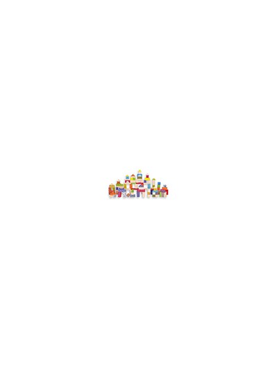 Juego andreutoys bloques maderas 100 piezas 22,5x22 cm