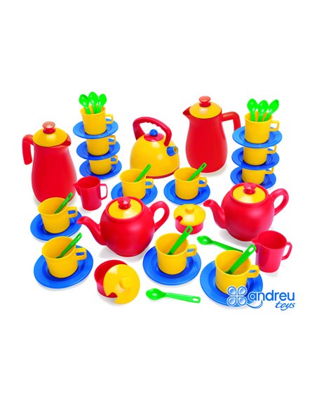 Juego dantoy vajilla 12 servicios 82 piezas 29x38x9 cm