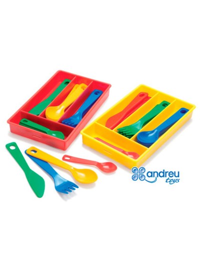 Juego dantory cuberteria 4 servicios 17 piezas 11,5x18,5x2,5 cm