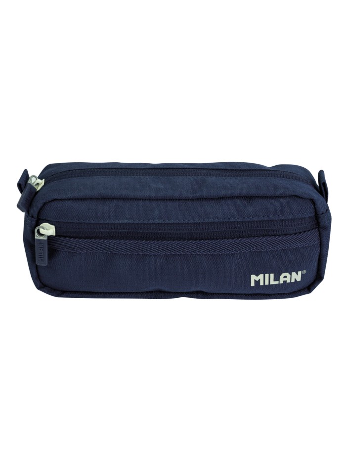 Bolso escolar portatodo milan serie 1918 2 cremalleras color azul marino 210x85x61 mm Bolso escolar portatodo milan serie 1918 2 cremalleras color azul marino 210x85x61 mm