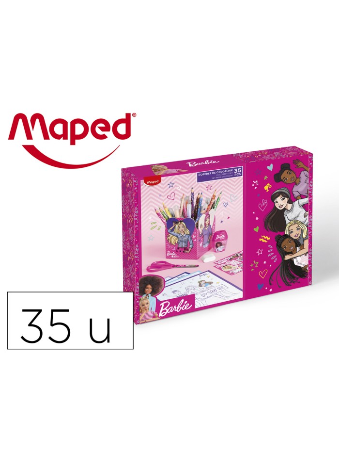 Caja regalo maped barbie 35 piezas Caja regalo maped barbie 35 piezas
