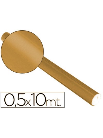 Papel metalizado cobre rollo continuo de 0,5 x 10 mt