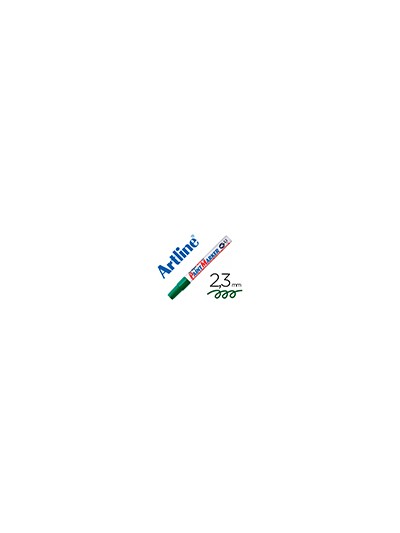 Rotulador artline marcador permanente ek-400 xf verde -punta redonda 2.3 mm -metal caucho y plastico